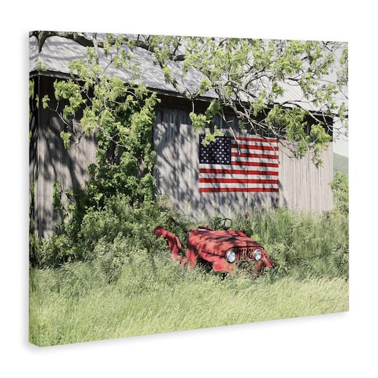 Stupell Industries Americana Lush Country Greenery Canvas Wall Art